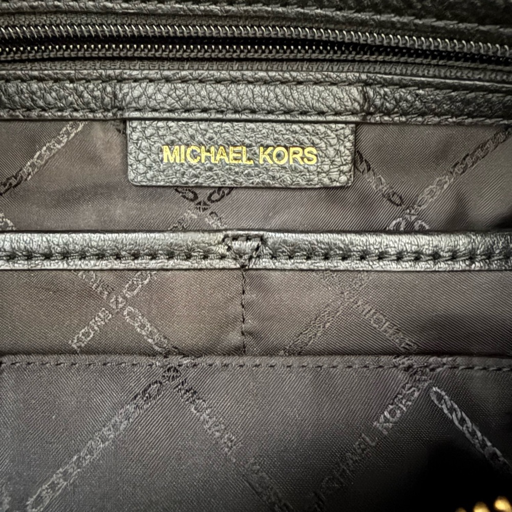 Michael Kors Black Pebbled Leather Hobo Bag - Picture 5 of 5